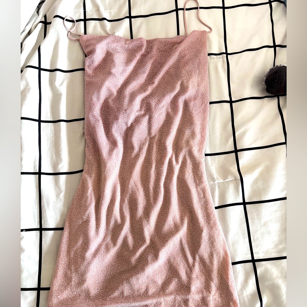 Jules and Cleo Pink sparkly Short dress